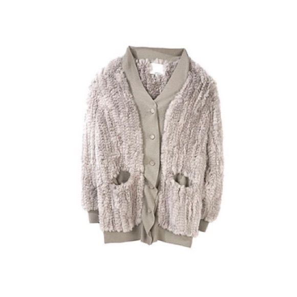 Phillip lim rabbit fur cardigan sweater luxury - Picture 2 of 7